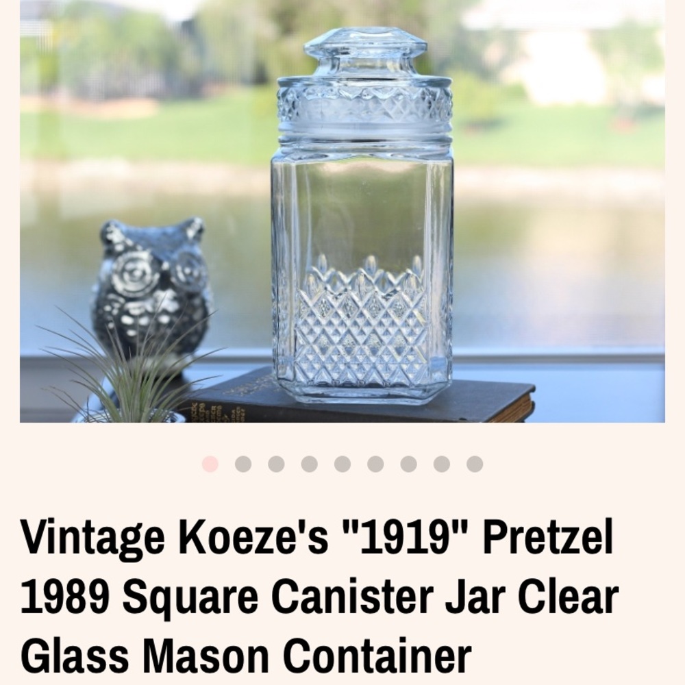 Vintage Koeze square canister